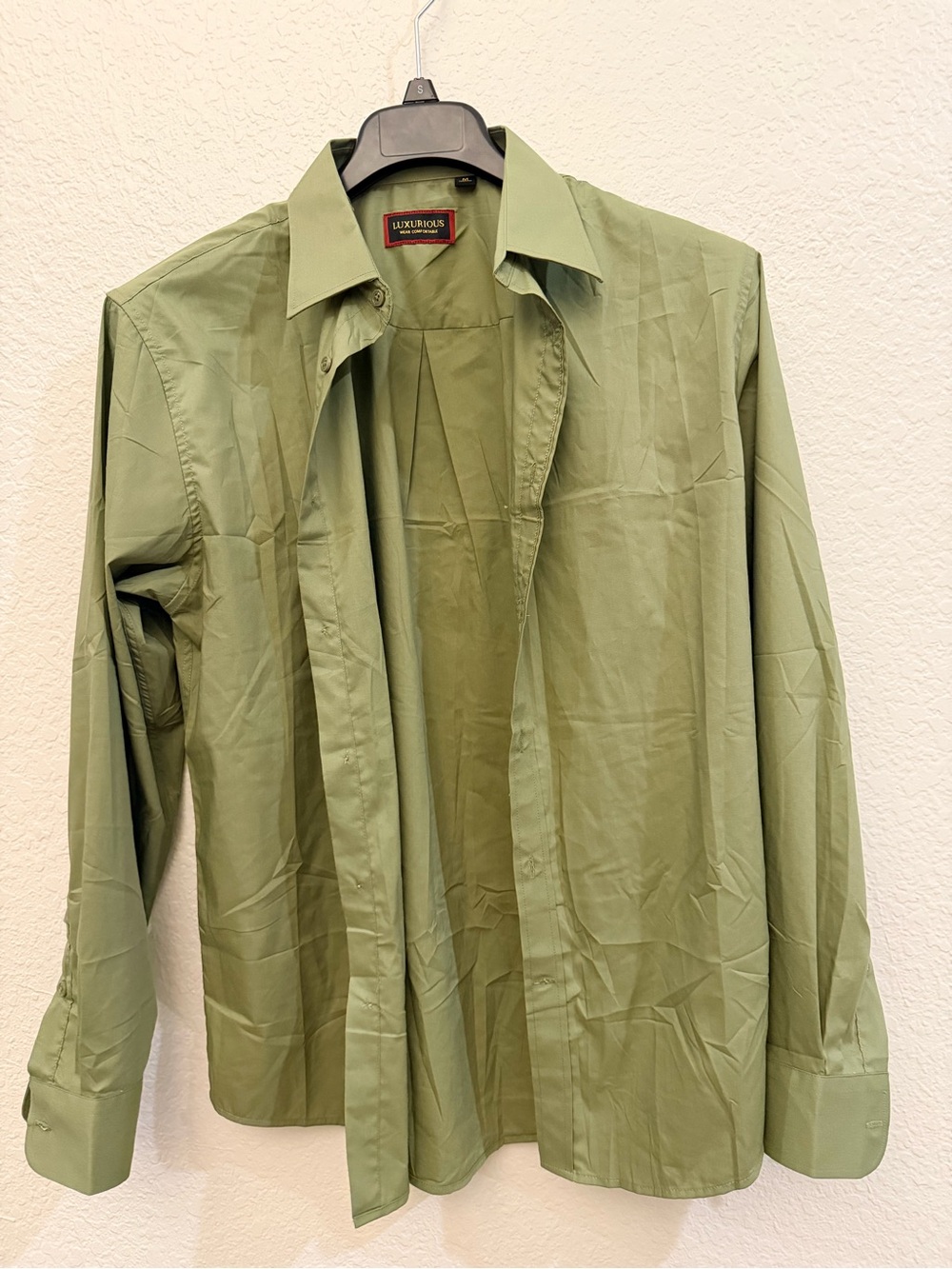 Lightweight Olive Green Button Down Dress Shirt NWOT